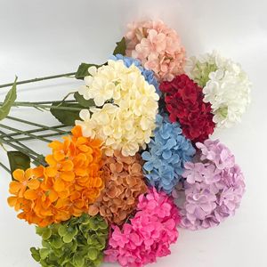 Single Stem Large <b>Artificial</b> <b>Hydrangea</b> Flower Silk High Simulation Wedding Home Decor Photography Props - Product Image 2