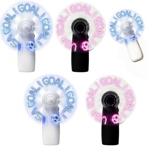 พัดลมมือถือ LED แบบพกพาขนาดเล็ก พร้อมไฟ LED แสดงข้อความแบบตั้งโปรแกรมได้ สั่งทำโลโก้ได้ ลดราคาพิเศษ - Product Image 1
