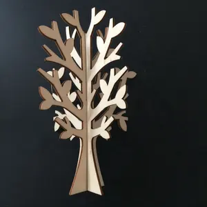 Houten Mdf Laser Cut Boom Voor Home Decor Decoratieve Boom Ambachten