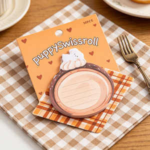สมุดบันทึก PuppySwissroll 30 ชิ้น ดีไซน์ทรงกลม ลายสุนัขน่ารัก สำหรับจดบันทึกและข้อความ - Product Image 3