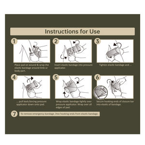 ضمادة مطاطية من Medresq عالية الجودة ، ضمادة مقاومة للرق والجروح وضغط للطوارئ ، ضمادة مطاطية - Product Image 4