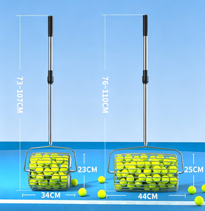 Recogedor de Pelotas Ajustable con Ruedas, de Acero Inoxidable, para Tenis, Golf y Pickleball - Product Image 3