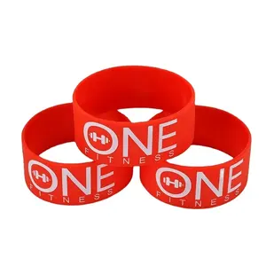 wholesale souvenir gift custom printed Rubber Wristband Silicone Bracelet