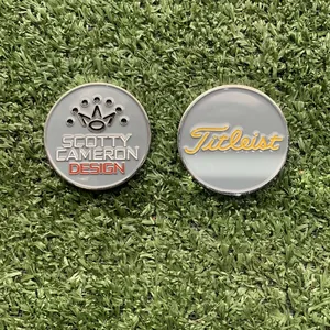 Fabrika toptan Golf topu işaretleyici yüksek kaliteli özel Logo Golf Marker yeni tasarım büyük hediye