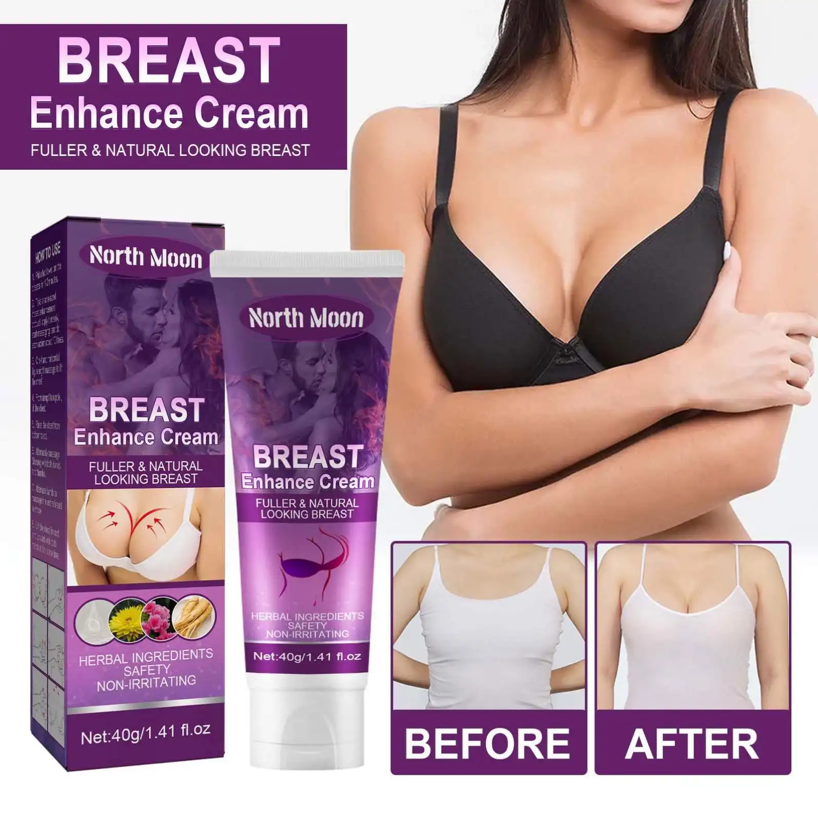 North Moon Best Boobs Sexy Grote Borstvergroting Crème Voor Borstomvang Verhogen Aanscherping Enhancement Cream