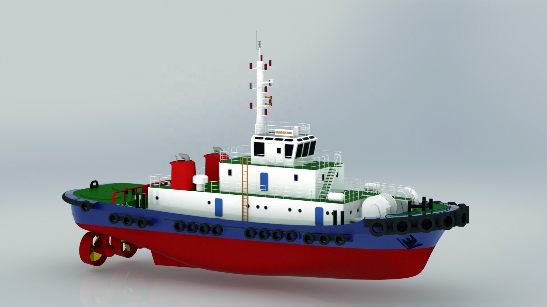 China Tugboat Shipyard 3000-4000hp Ocean ASD Tugs for Sale