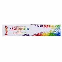 Haute qualité 100% coton imprimé sport rallye serviette drapeau bannière personnalisée avec Logo Portable