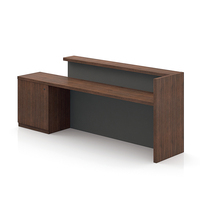 Bureau de réception moderne en bois pour école, hôpital, salon - Hauteur réglable, mobilier commercial