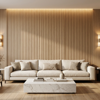 Panel de Pared de WPC Sólido, Resistente a la Decoloración por Rayos UV, Impermeable, Panel Compuesto de Madera y Plástico para Uso en Exteriores