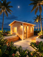 Maisonnette Modulaire en Acier Personnalisable, Respirante, Préfabriquée, pour Ferme, Cabane de Plage, Villa, Assemblage Rapide, Idéale pour Station Balnéaire et Séjour de Vacances