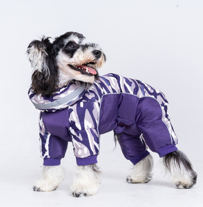 निर्माता प्रत्यक्ष बिक्री ने शीतकालीन वाटरप्रूफ आधुनिक आरामदायक कुत्ते पालतू जानवरों के कपड़े एक-टुकड़ा चार पैर वाले पॉलिएस्टर - Product Image 6