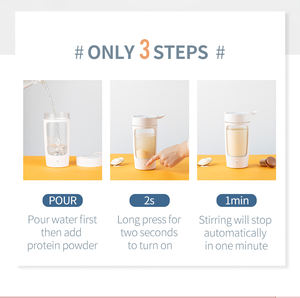 Bouteille de sport en plastique électrique de 650 ml avec logo personnalisé pour <span class=keywords><strong>shaker</strong></span> de protéines, blender, fitness, gym, voyage, boisson directe, écologique - Product Image 5