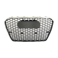 Grille de tuning adaptable pour Audi A4 B8RS4 Noir brillant Grille de pare-chocs avant Matériau ABS Année 2007-2012