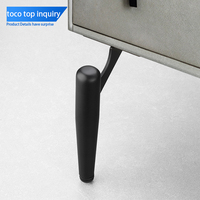 Toco vente en gros 2023 or Chrome fer métal Triangle meubles armoire Table canapé jambes Style européen luxe couleur argent canapé jambe