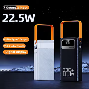 Banco de energía portátil para exteriores Pantalla LED 4USB C Salida 30000-90000mAh PD 22,5 W Carga rápida Micro USB Última estación de energía incorporada - Product Image 2
