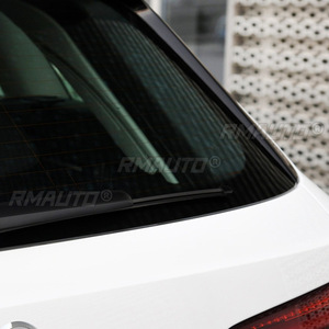 สีดำเงา/ลายคาร์บอน ฝาครอบสปอยเลอร์กระจกหลังรถยนต์ สำหรับ Audi A6 C7 Travel Edition Allroad 2012-2018 - Product Image 6