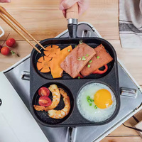 Wajan cetakan sarapan besi datar, wajan tumis telur dan Burger untuk Steaks dan telur goreng, wajan artefak dapur