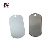 Logo personnalisé pas cher graveur étiquette de chien, colliers vierges nom d'animal de compagnie couples oreilles en aluminium étiquettes de chien en métal