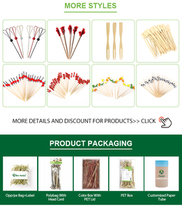 9/12/15/18/20/25 cm Disposable <strong>Bamboo</strong> Teppo <strong>Skewer</strong> Non-Stick Heat Resistant Long Handle for Charcoal Grill Use-Factory Price - Product Image 5