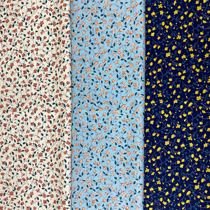 Pabrik pola bunga matahari 100% katun kain Poplin untuk pakaian gaun pakaian dalam stok - Product Image 2