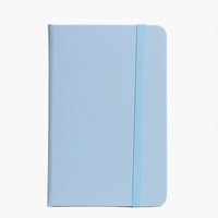 Kinh Doanh Bìa Cứng Màu Trắng Mini Pocket Máy Tính Xách Tay Với Túi Bên Trong Ban Nhạc Đàn Hồi Nhật Ký Notepad Amazon Hot Bán
