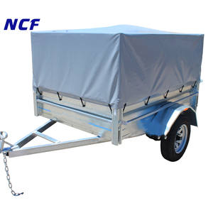 हॉट बिक्री कस्टम 7x4 8x5 1000d pvc लेपित वाटरप्रूफ सादा ट्रक कार्गो यूटिलिटी ट्रेलर कवर बॉक्स ट्रेलर टार्प 10 पीसी रबर बंजी - Product Image 5