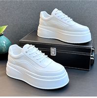Nouvelles Chaussures Blanches Personnalisées au Design de Marque, Tendance et Polyvalentes, Sneakers en Cuir Style Marche pour Homme