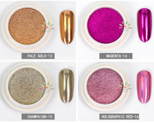 ทนอุณหภูมิสูงสัตว์เลี้ยงโฮโลแกรมเลเซอร์ทองกระจกเล็บลายนูนผงสำหรับเครื่องสำอาง - Product Image 6