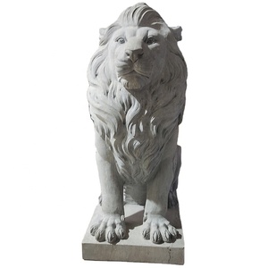 Moldes de estatua de jardín de animales 3D personalizados para la venta, molde de estatua de León de hormigón, estatuas de León grandes para exteriores, molde de fibra de vidrio para jardín - Product Image 1