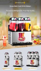 Machine à boissons glacées commerciale, type slush, avec deux cylindres de refroidissement et programme d'auto-nettoyage pour une hygiène optimale. - Product Image 6