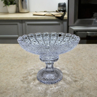 Assiettes à pied en verre de cristal bohème faites à la main, peintes à la main, personnalisées, durables, non toxiques, de qualité alimentaire, rondes, pour la maison