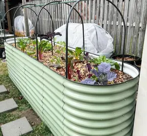 Metal Aluzinc Raised Garden Beds Tall Steel Large Planter Box Outdoor