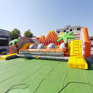 Attractions interactives de fête foraine en plein air, jeux gonflables géants pour enfants, effet de lave qui coule. - Product Image 1