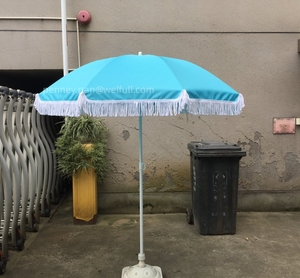 <strong>Beach</strong> &amp; Patio Vintage Umbrella pink and White Stripe Sun Garden Parasol <strong>Beach</strong> <strong>Brollie</strong> - Product Image 4