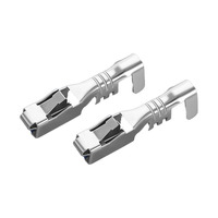 Conectores de Terminal de Resorte Cuadrado para Motocicleta de 2.8mm, Conectores Macho y Hembra, Terminales de Cable para Automoción