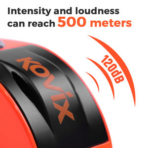 <span class=keywords><strong>KOVIX</strong></span> personalizado portátil impermeable 120 decibelios alarma disco bloqueo motocicleta antirrobo seguridad Acero inoxidable freno disco bloqueo - Product Image 3