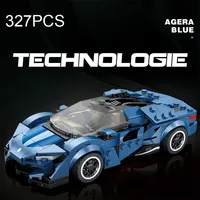 Reobrix 805 City Creative 1:24, Coche Deportivo de Carreras Famoso, Modelo Pequeño, Bloques de Construcción para Armar, Juguetes para Niños