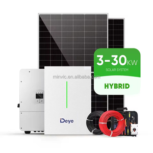 ระบบกักเก็บพลังงานในครัวเรือน Deye 12kW ไฮบริด แบตเตอรี่ลิเธียม 20kWh พร้อมแผงโซลาร์เซลล์ LONGi รุ่น LFPWall-5000 Hybrid Stor - Product Image 2