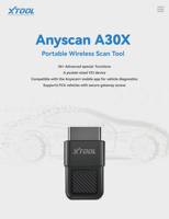 Stock USA: Scanner OBD2 Xtool Anyscan A30X per Android e iOS, 26+ Funzioni, Aggiornamenti Gratuiti a Vita, Strumento Diagnostico Auto