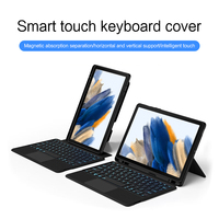 Casing Keyboard nirkabel, penutup Keyboard untuk Samsung Tab A8 X200 X205 dengan casing Keyboard untuk Samsung Galaxy Tab A8 2021 10.5