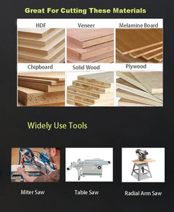 En iyi fiyat Tungsten karbür uçlu elektronik Panel boyutlandırma testere bıçağı kesmek için çip kurulu ahşap testere masa araçları - Product Image 6