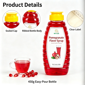 Sciroppo Concentrato al Gusto Melograno Grenadine 230g in Bottiglia Squeeze <span class=keywords><strong>per</strong></span> Bubble Tea, <span class=keywords><strong>Cocktail</strong></span>, Tè alla Frutta, Casa, Caffetteria, Ingrosso, Adulti 365 - Product Image 5