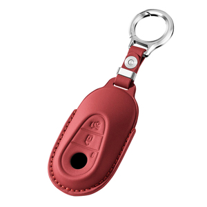 Étui de protection en cuir pleine fleur authentique <span class=keywords><strong>pour</strong></span> clé de voiture, compatible avec <span class=keywords><strong>Mercedes</strong></span>-Benz <span class=keywords><strong>Classe</strong></span> SL AMG, porte-clé télécommande - Product Image 1