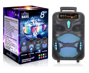 Altavoz de Karaoke Bocina Woofer de 8 Pulgadas Precio de Promoción Control Remoto Luz Led de Color Altavoz para Fiestas al Aire Libre con TWS - Product Image 5