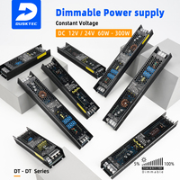 Fuente de Alimentación Conmutada LED Ultrafina de Fábrica 110V 220V para Interiores AC DC Voltaje Constante 12V 24V Dali Triac Regulable