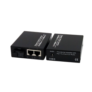 Mejor Precio, Gran Oferta: Convertidor de Medios 10/100M SC 2 RJ45 + 1 Transceptor de Fibra Óptica Monomodo de Fibra Única - Product Image 1
