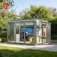 Oficina Prefabricada Modular para Patio Trasero, Estudio, Oficina Inteligente, Espacio de Trabajo Personalizado para Trabajo Remoto