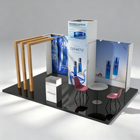 Ensemble de stands d'exposition modulaires en forme d'arche, design 3D, panneau d'exposition standard 3x3 10x10, stand d'exposition pour salon professionnel