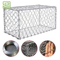 Gabion matelassé en treillis métallique hexagonal 2x1x1, panier de rivière