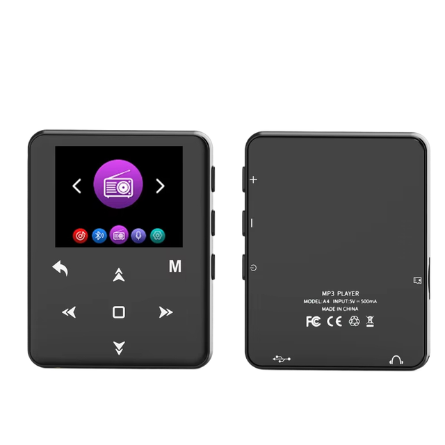 Hifi Audio Bluetooth Mp3/4 Player Touch Screen 3.5mm Earphone Port E-Book Video Playback Recording Long Battery Life Supports